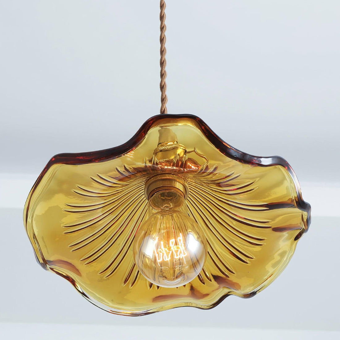 Floral Glass Pendant Light