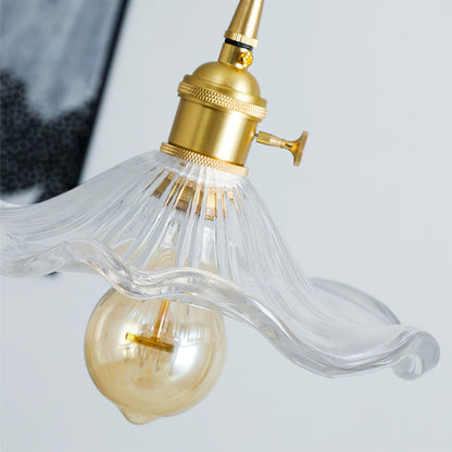 Floral Glass Pendant Light