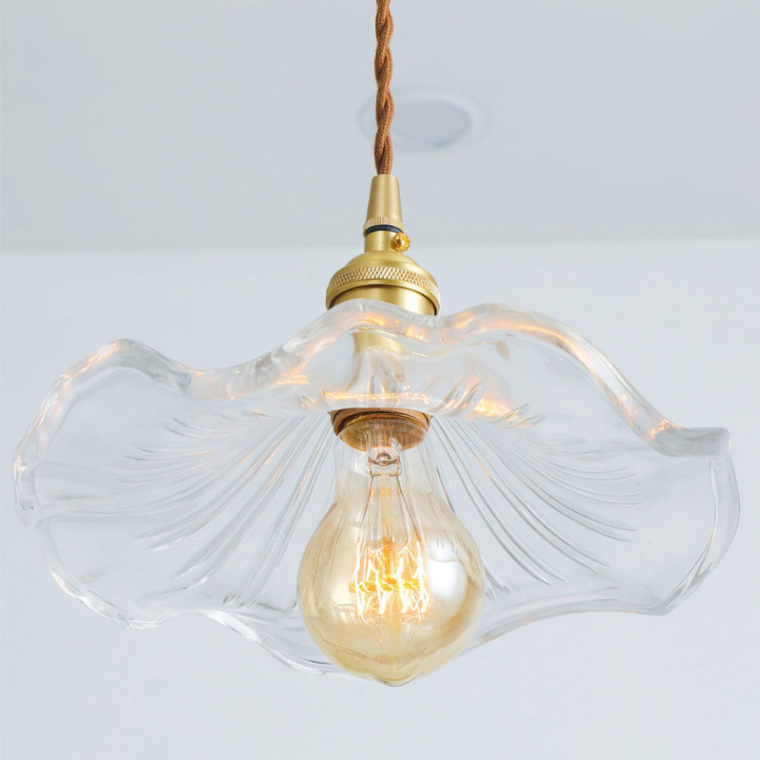 Floral Glass Pendant Light