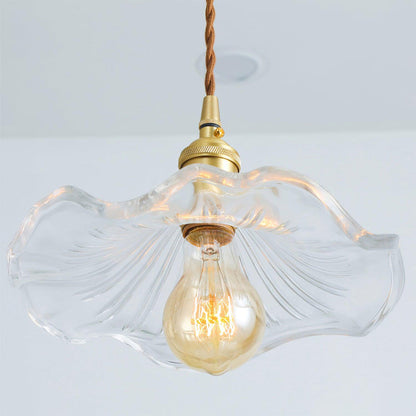 Floral Glass Pendant Light