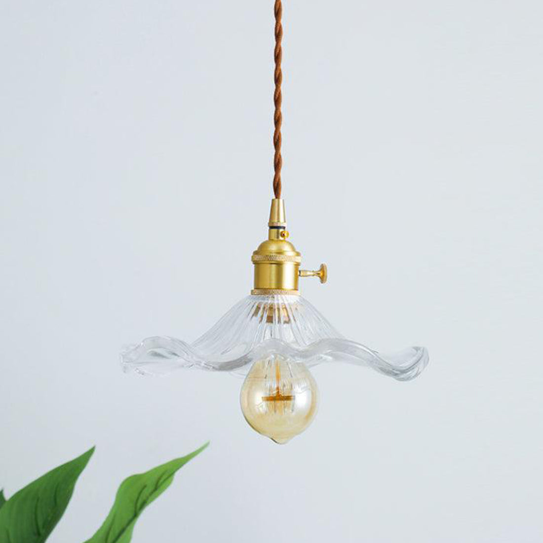 Floral Glass Pendant Light