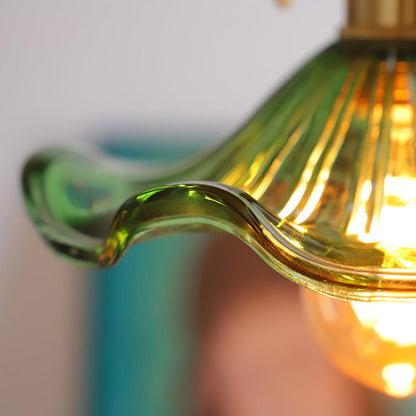 Floral Glass Pendant Light