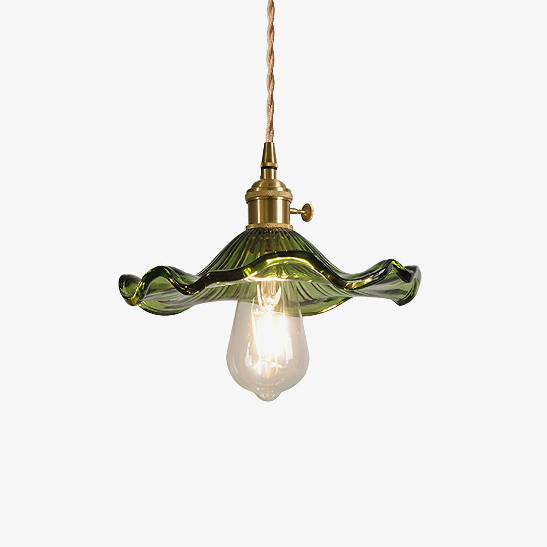 Floral Glass Pendant Light