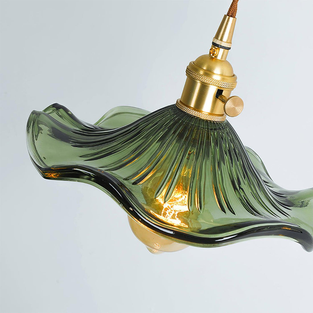 Floral Glass Pendant Light