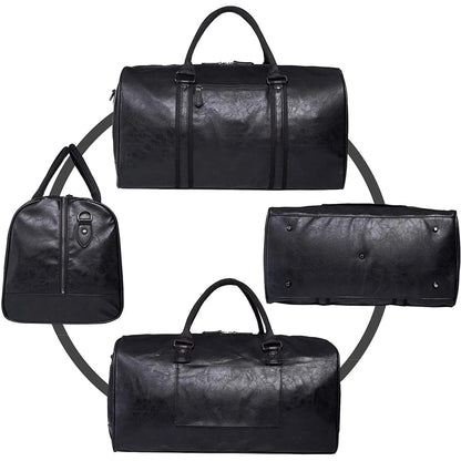 Men's Vegan Leather Duffel Bag – Executive Commuter Carry