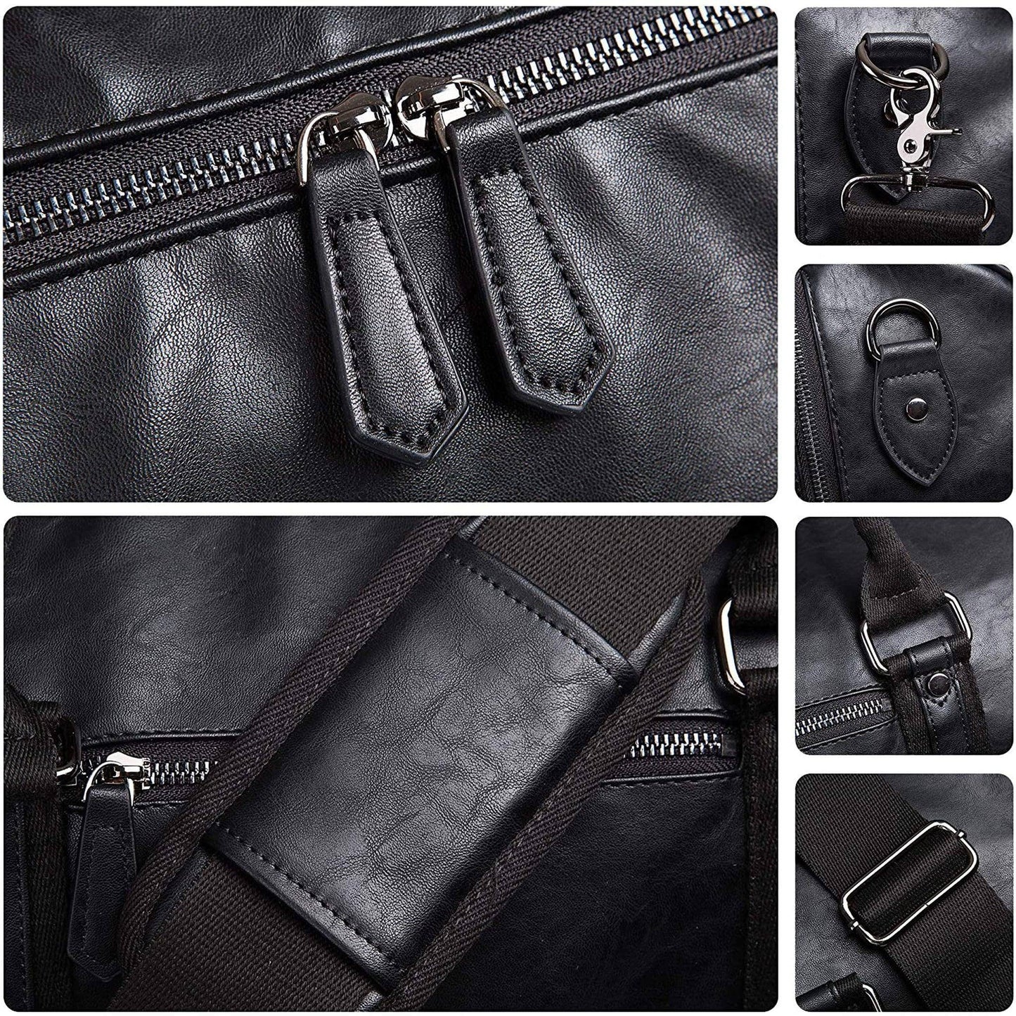 Men's Vegan Leather Duffel Bag – Executive Commuter Carry