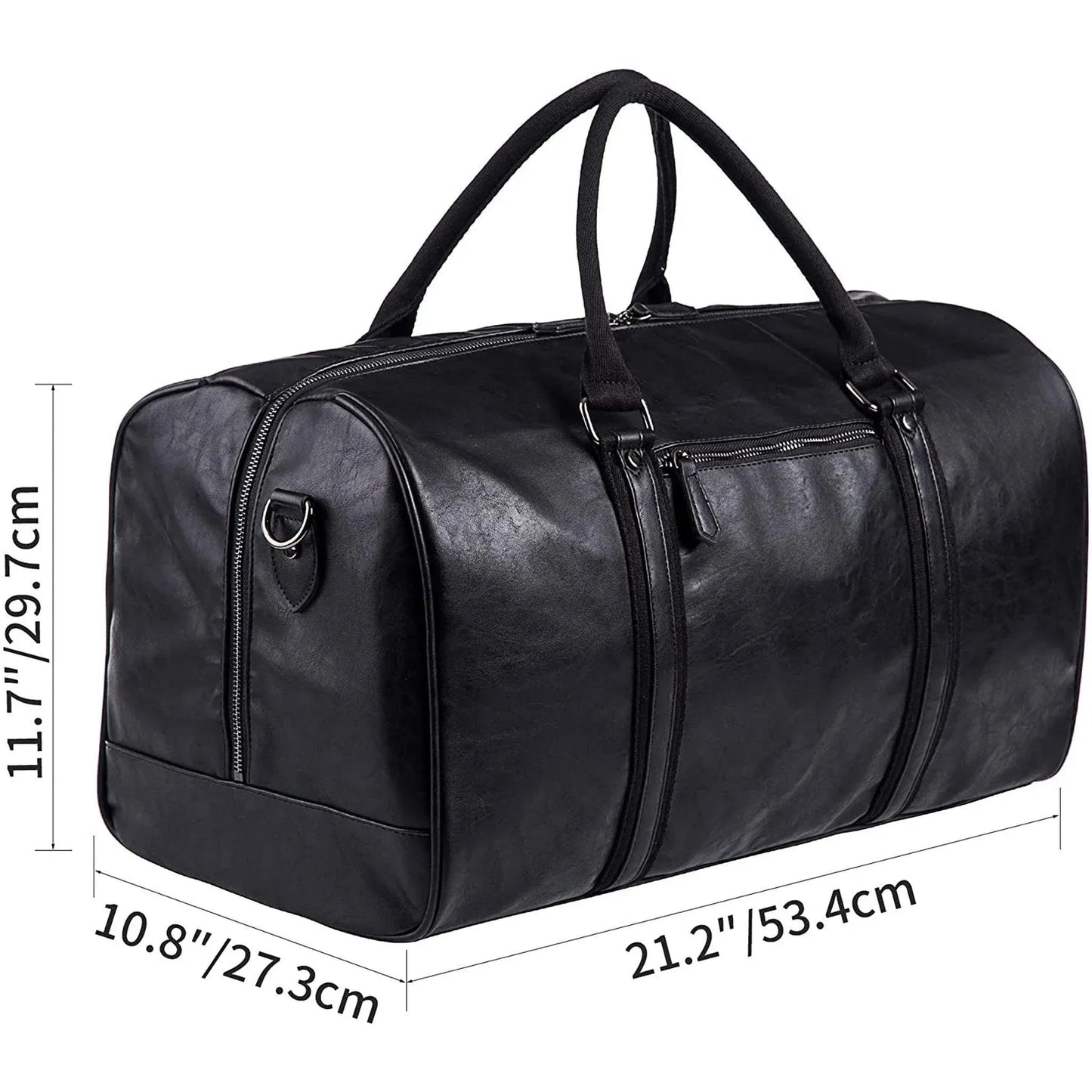 Men's Vegan Leather Duffel Bag – Executive Commuter Carry