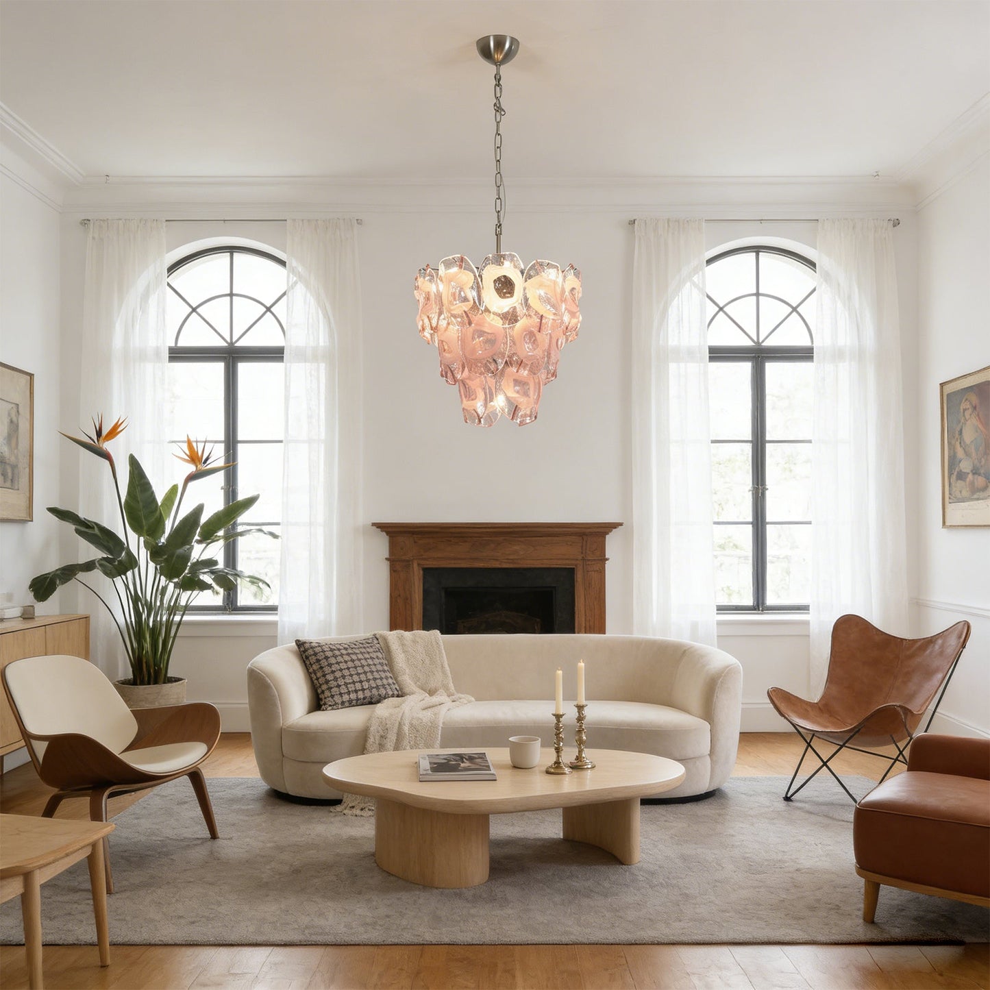 Frostelle Bloom Glass Chandelier