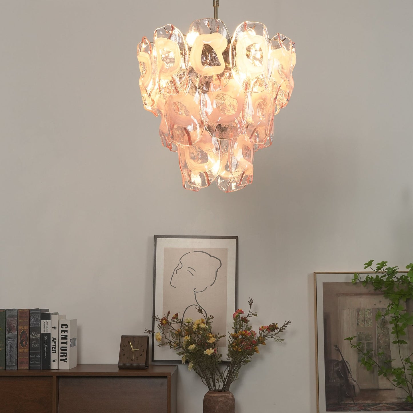 Frostelle Bloom Glass Chandelier