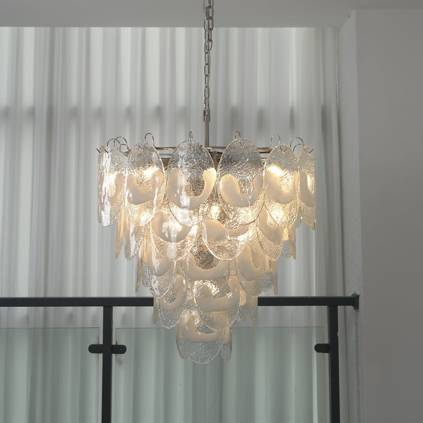 Frostelle Murano White Chandelier