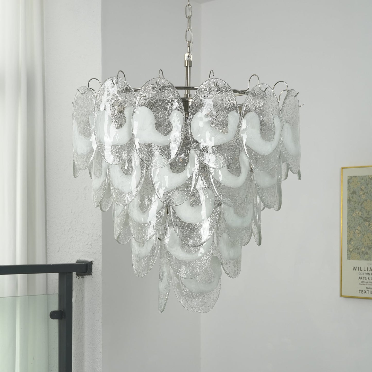 Frostelle Murano White Chandelier