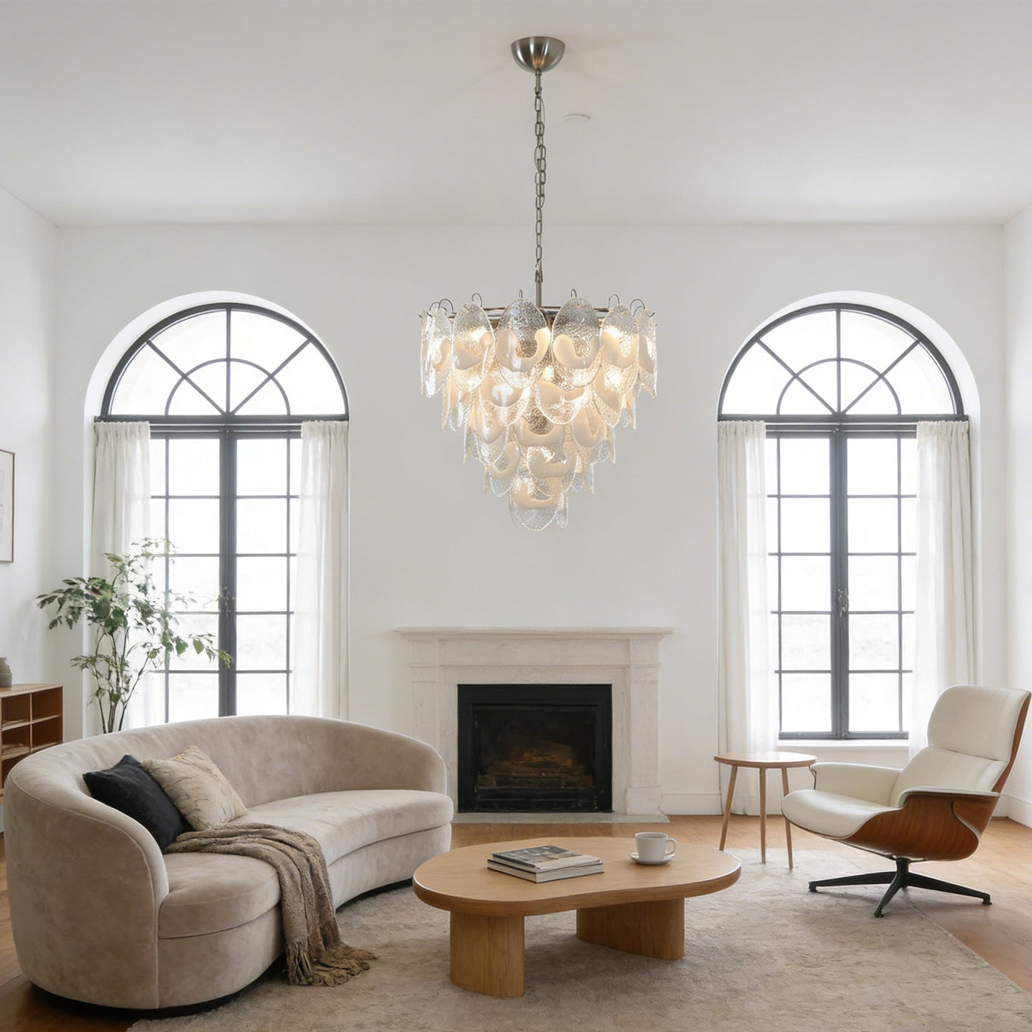 Frostelle Murano White Chandelier