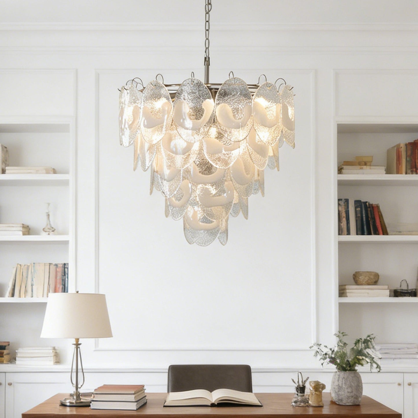 Frostelle Murano White Chandelier