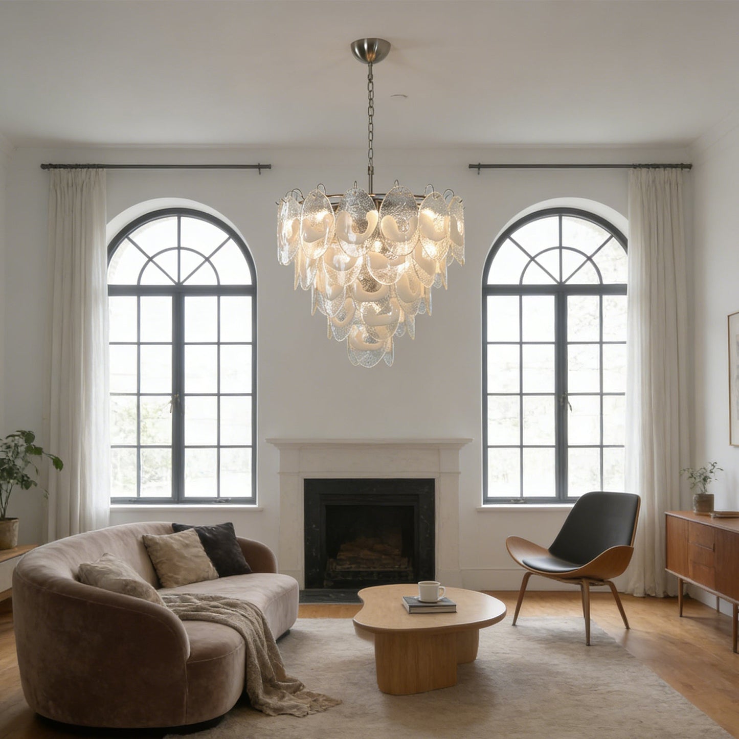 Frostelle Murano White Chandelier