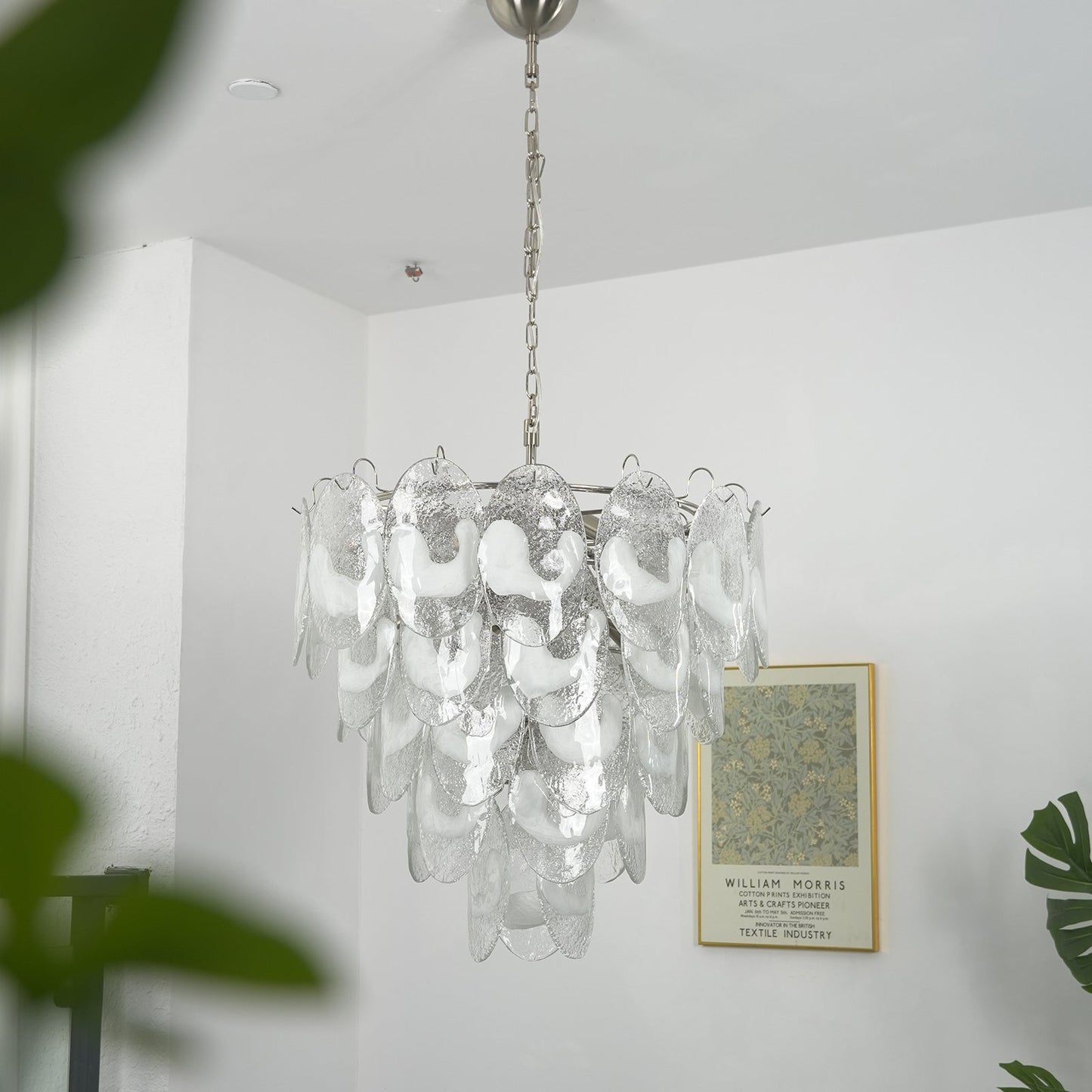 Frostelle Murano White Chandelier