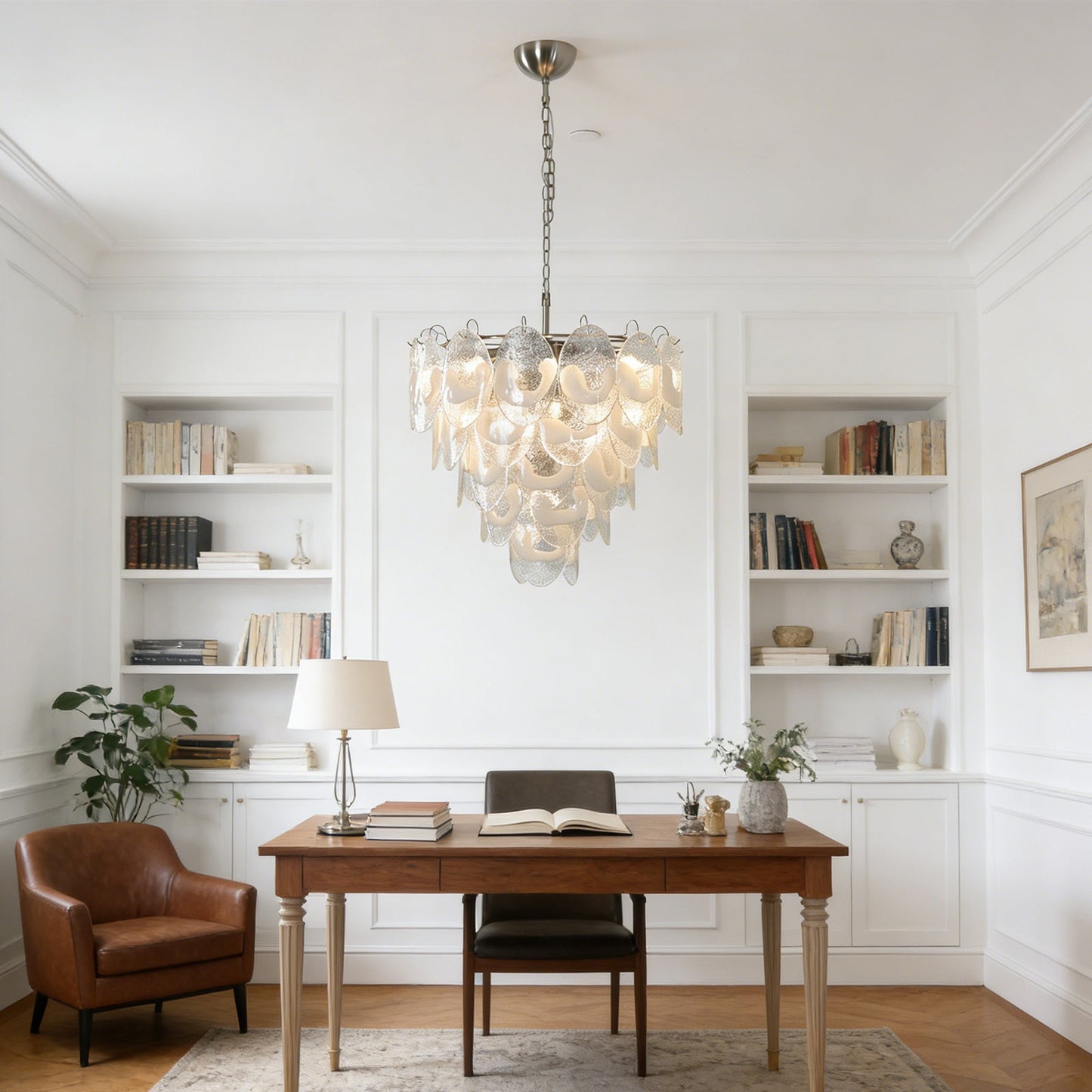 Frostelle Murano White Chandelier