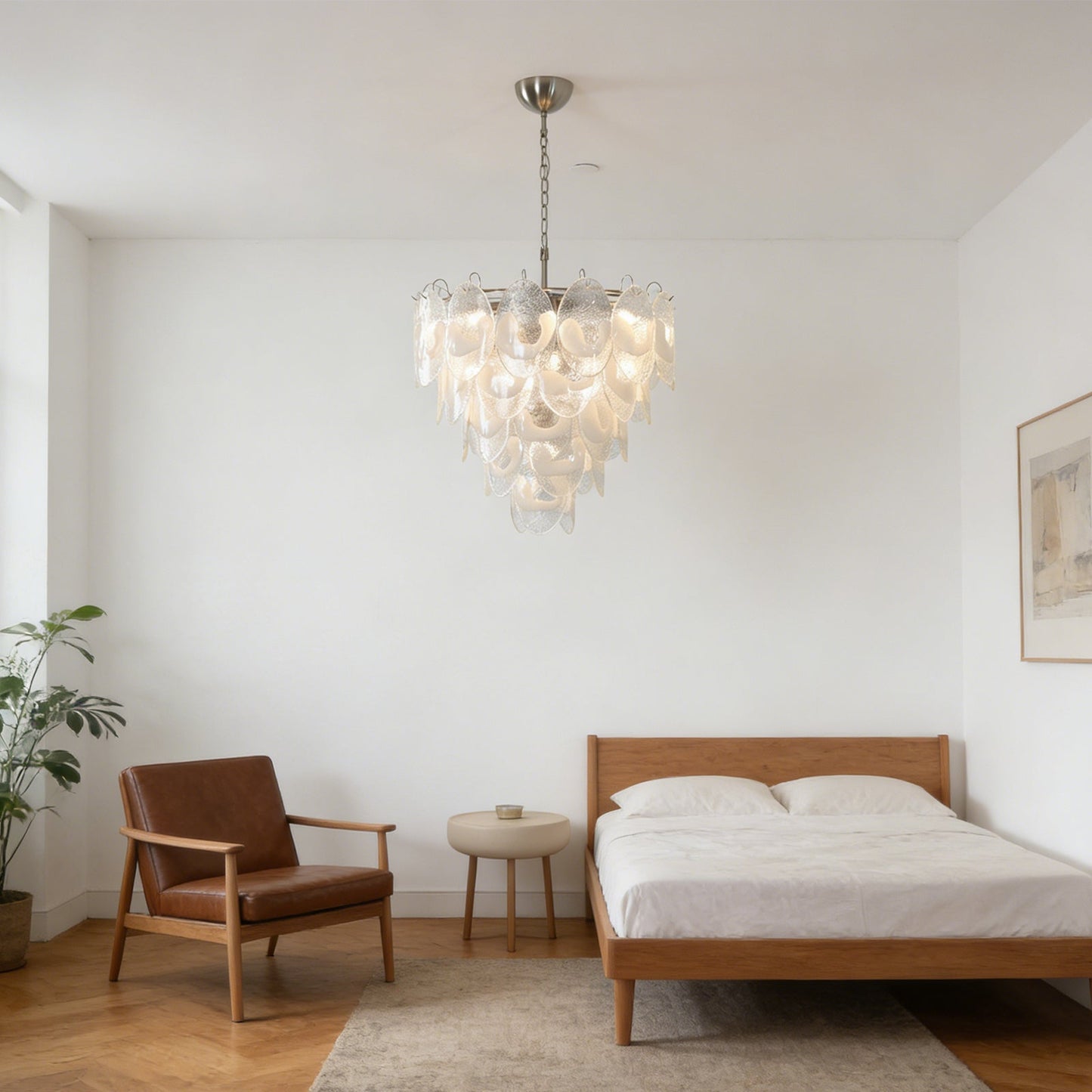 Frostelle Murano White Chandelier