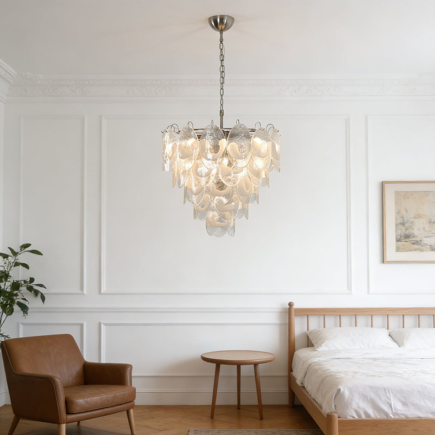 Frostelle Murano White Chandelier