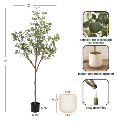 Eudora Faux Eucalyptus Tree
