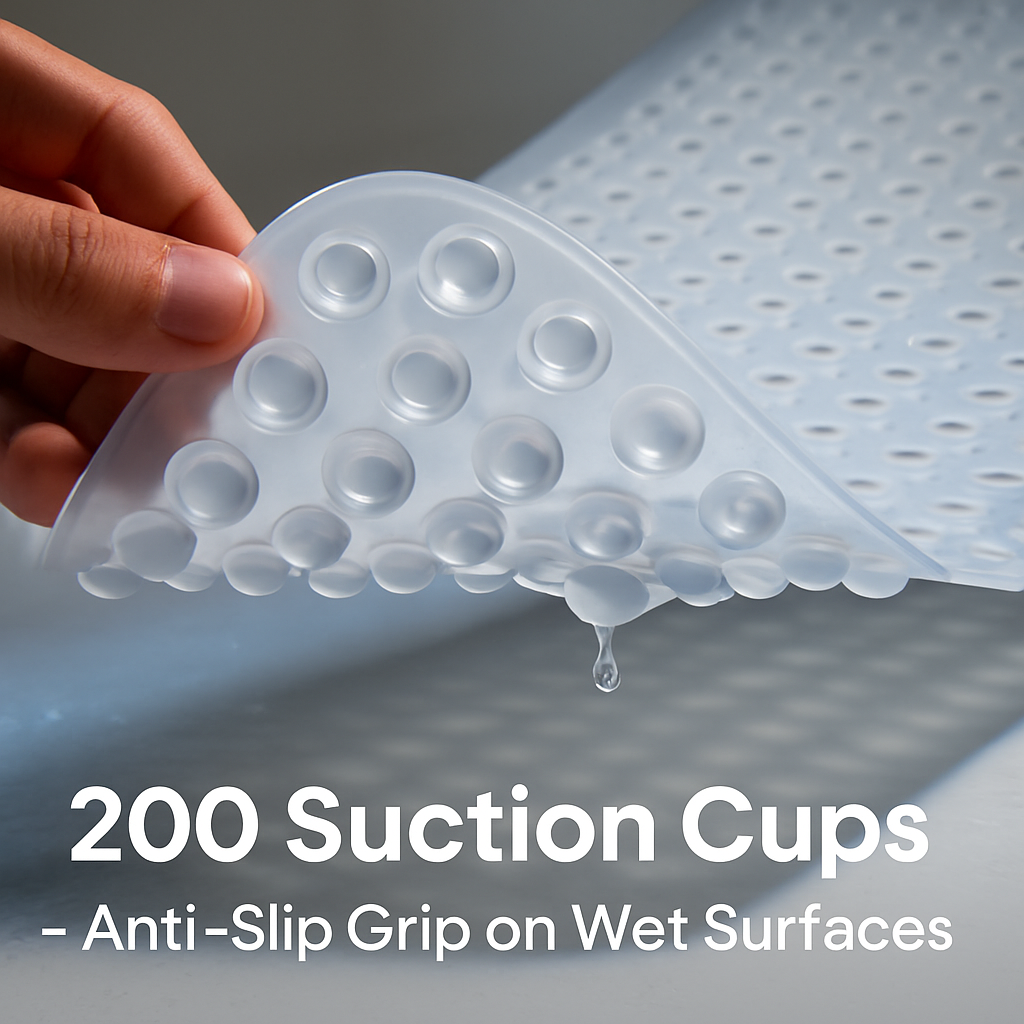 Bath Tub Mat for Safe, Non-Slip Bathroom Floors