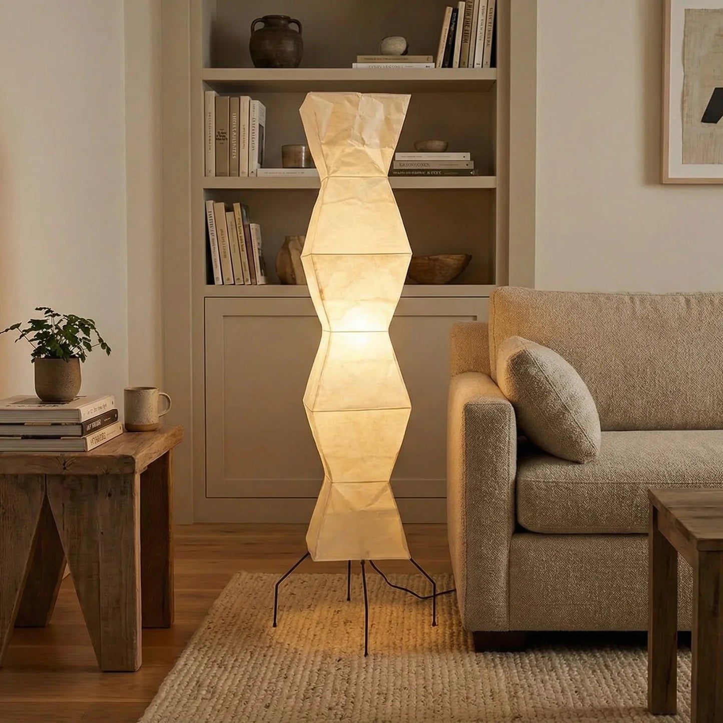 Akari Hourglass Shape UF4-L9 Floor Lamp
