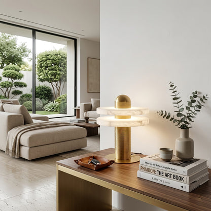 Geometric Layered Table Lamp
