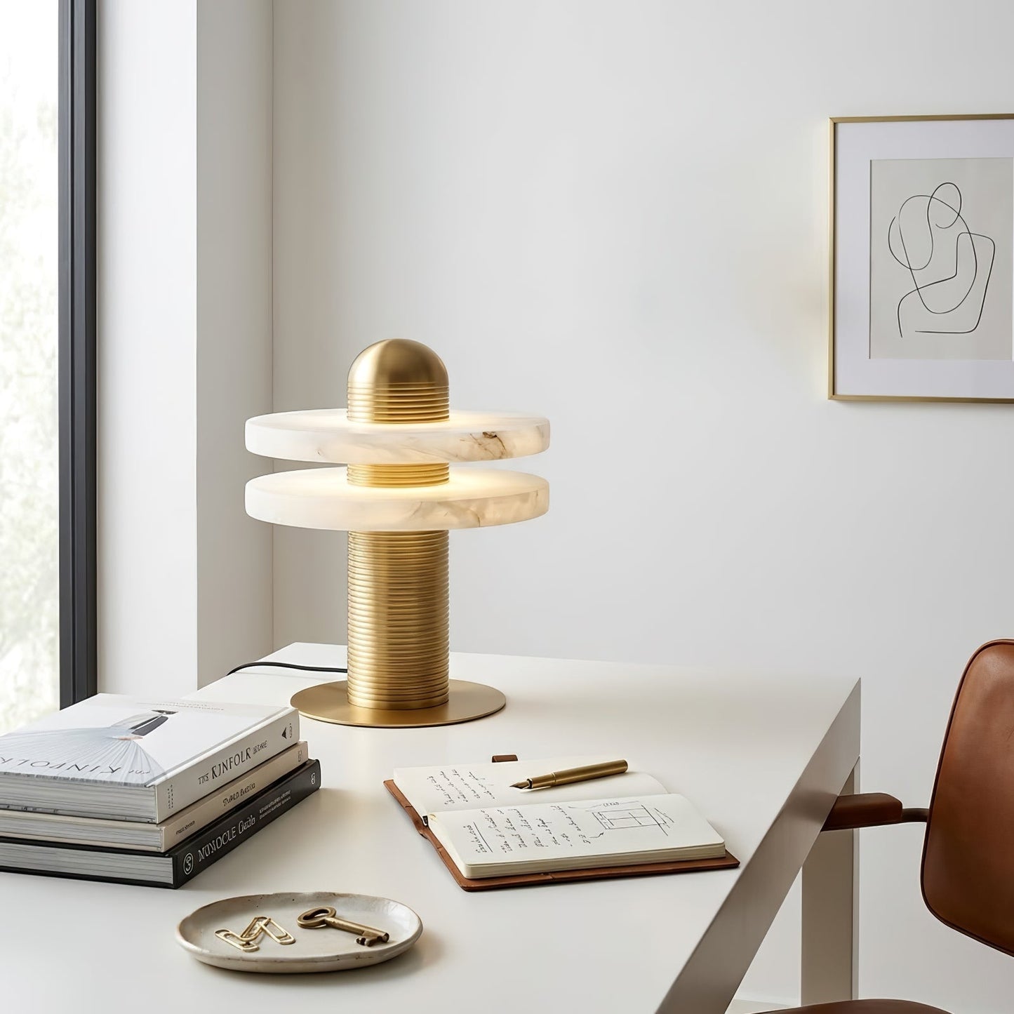 Geometric Layered Table Lamp