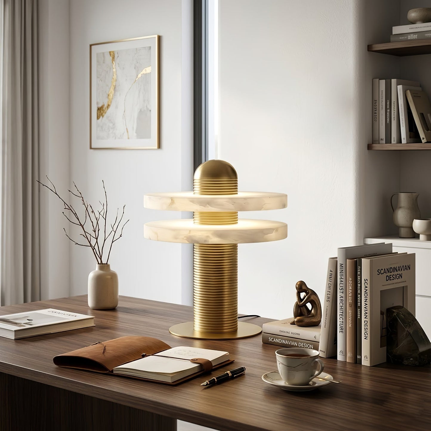 Geometric Layered Table Lamp