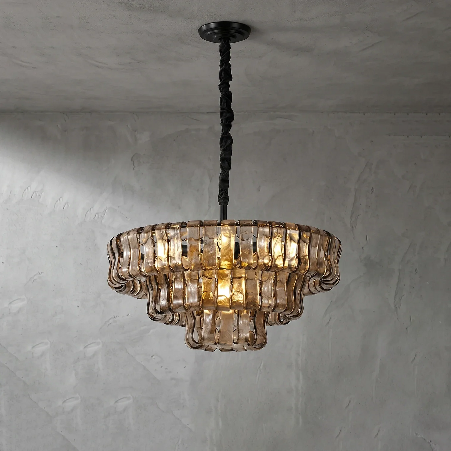 Glacii Ring Glass Chandelier
