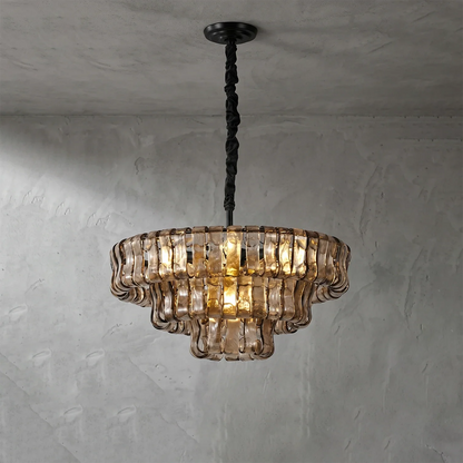 Glacii Ring Glass Chandelier