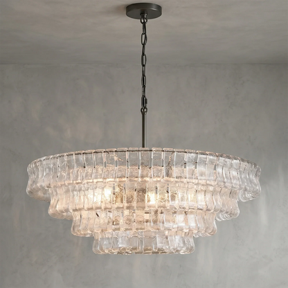 Glacii Ring Glass Chandelier