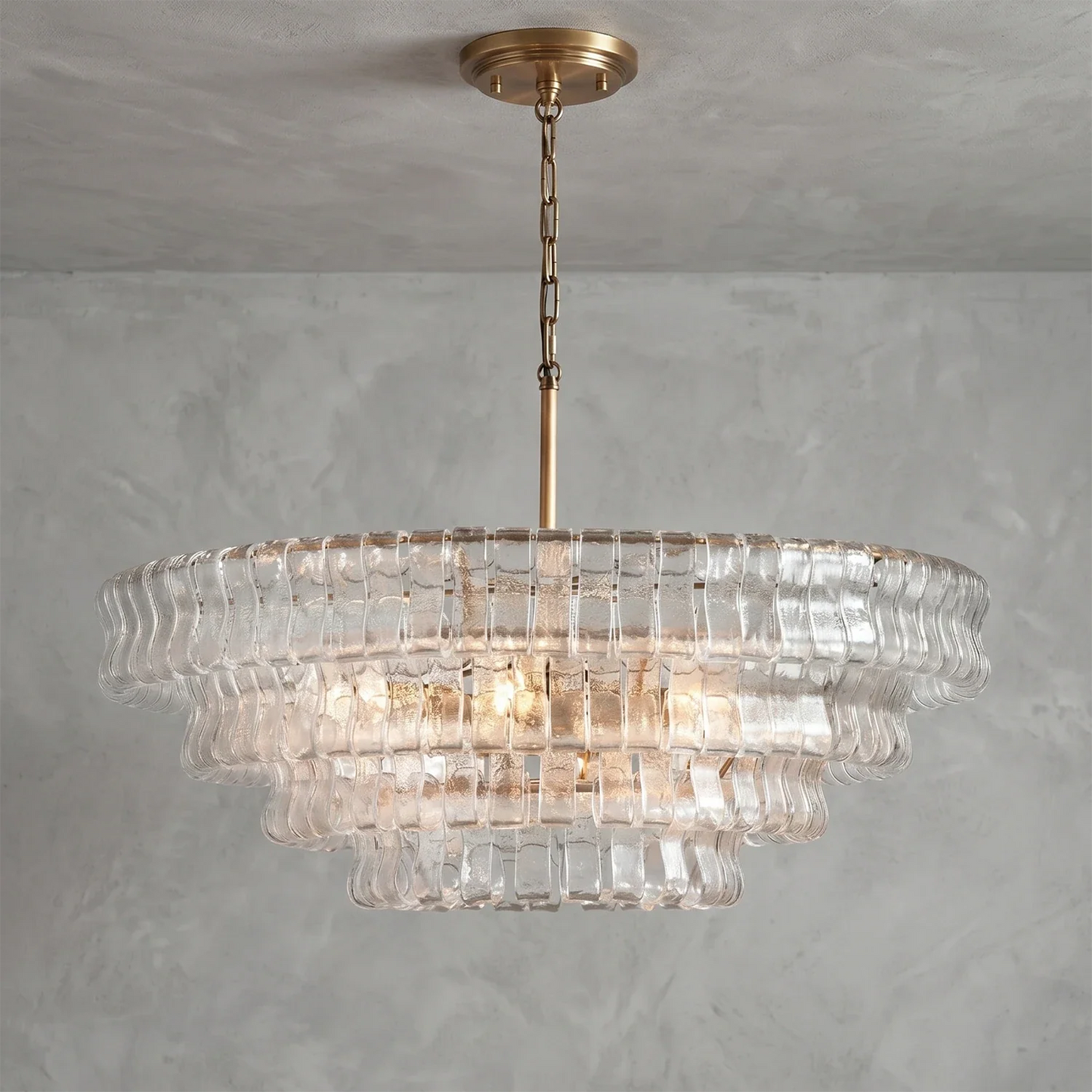 Glacii Ring Glass Chandelier