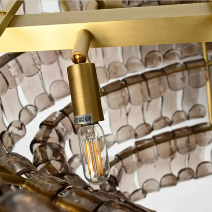 Glacii Ring Glass Chandelier