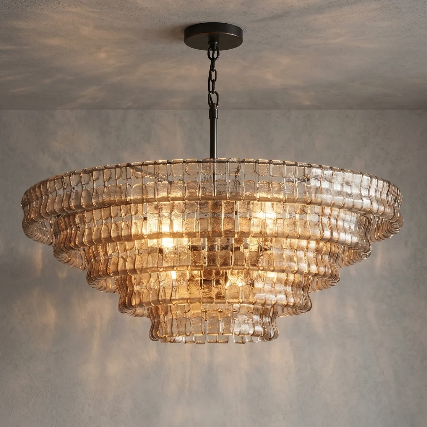 Glacii Ring Glass Chandelier