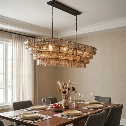 Glacii Ring Glass Chandelier