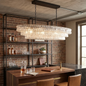Glacii Ring Glass Chandelier