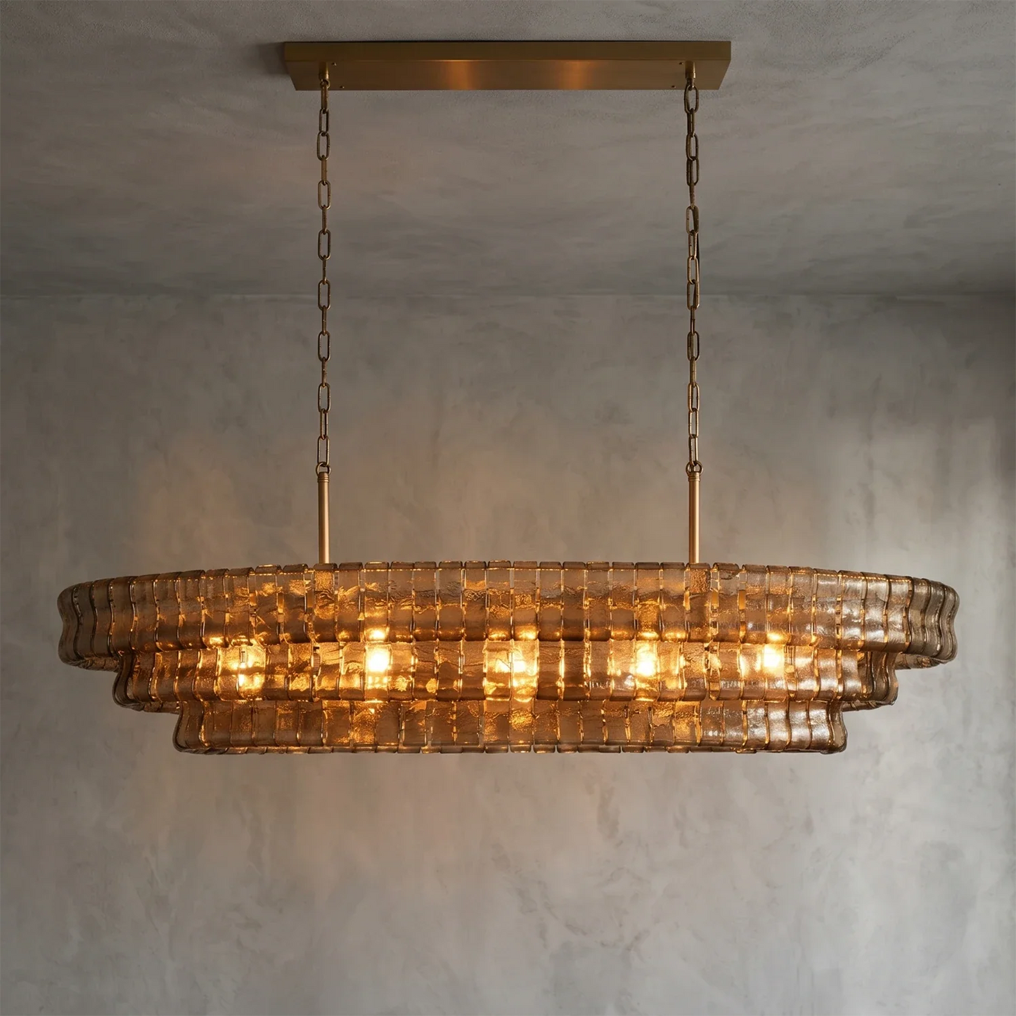 Glacii Ring Glass Chandelier