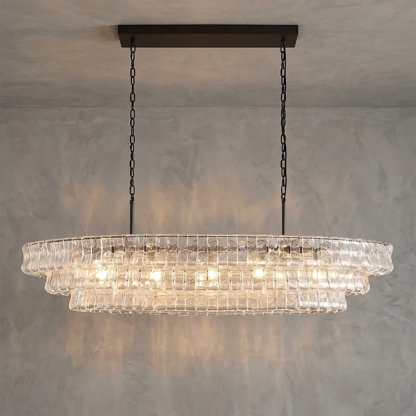 Glacii Ring Glass Chandelier