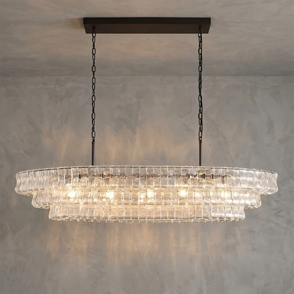 Glacii Ring Glass Chandelier