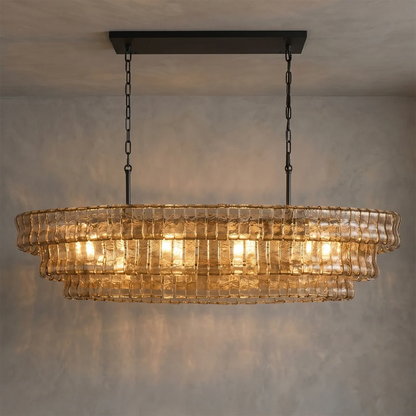Glacii Ring Glass Chandelier