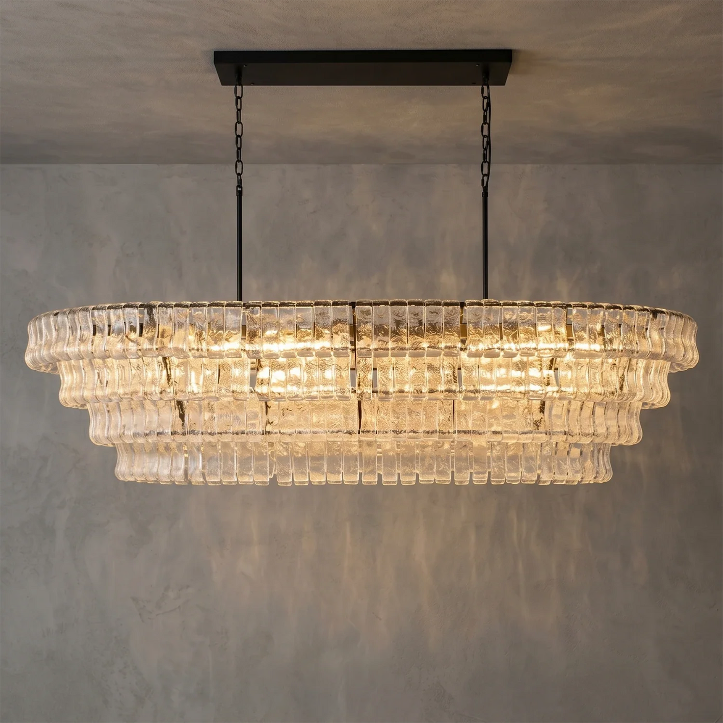 Glacii Ring Glass Chandelier