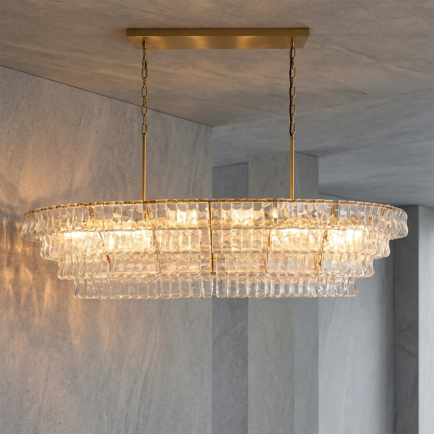 Glacii Ring Glass Chandelier