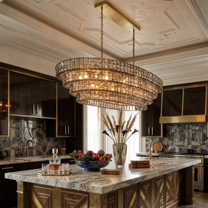 Glacii Ring Glass Chandelier