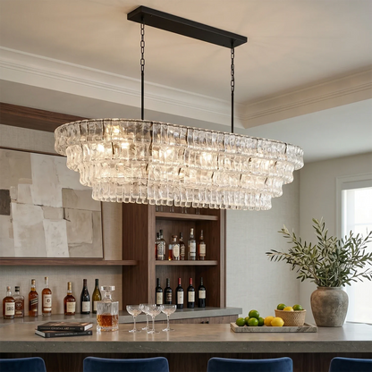 Glacii Ring Glass Chandelier
