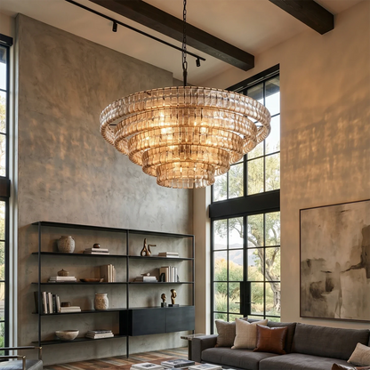 Glacii Ring Glass Chandelier