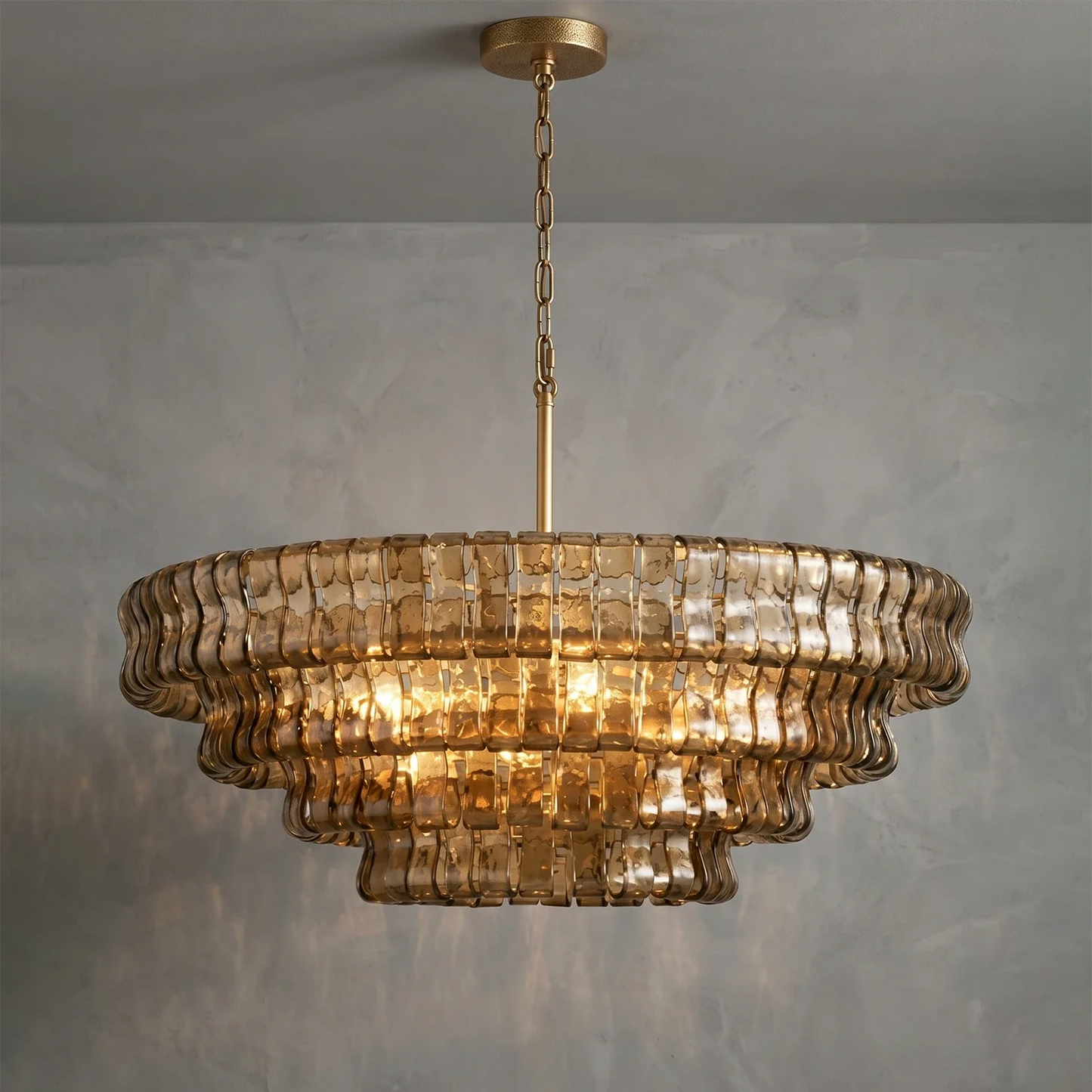 Glacii Ring Glass Chandelier