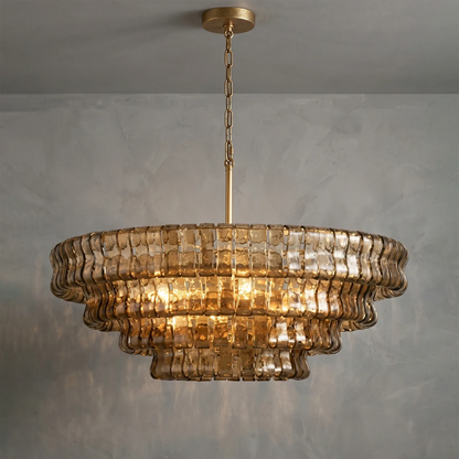 Glacii Ring Glass Chandelier