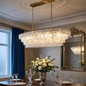 Glacii Ring Glass Chandelier