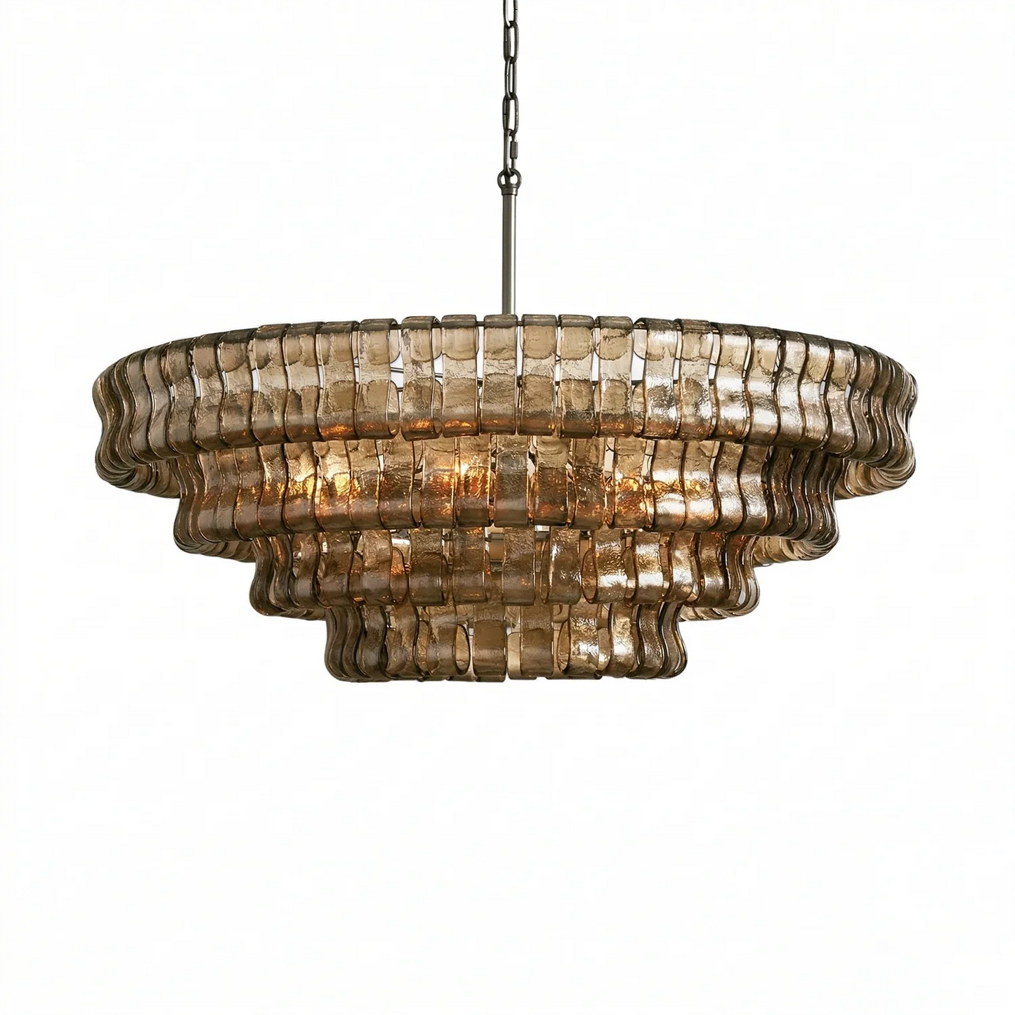 Glacii Ring Glass Chandelier