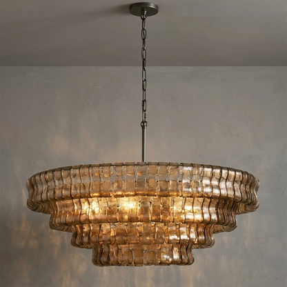 Glacii Ring Glass Chandelier